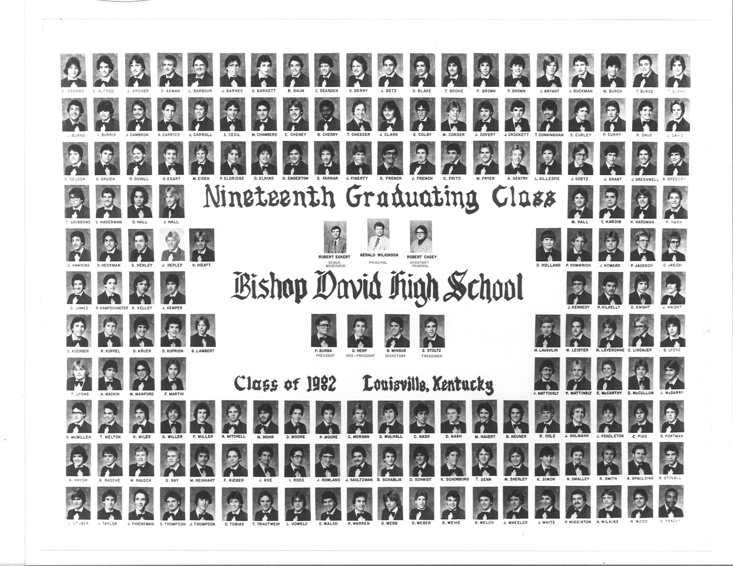 Class Photos – Bishop David Alumni Association, Inc