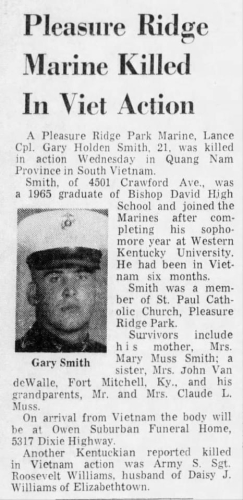 Marine Lance Cpl.  Gary Holden Smith